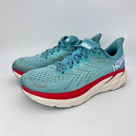 Hoka One One Clifton 8 Aquarelle Eggshell Blue Women Shoes 1119394 AEBLSize 10 B